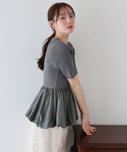 【TIME SALE】バルーンドッキングニット 【TIME SALE】バルーンドッキングニット