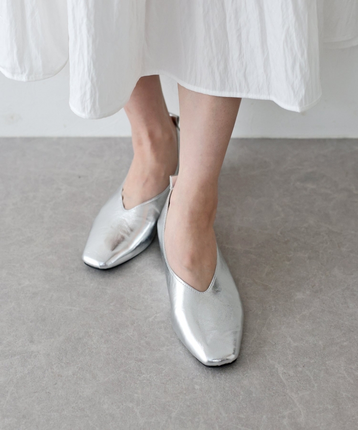 クッションスクエアトゥパンプス