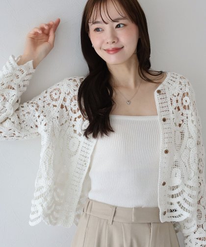 【TIME SALE】クロシェカーディガン 【TIME SALE】クロシェカーディガン