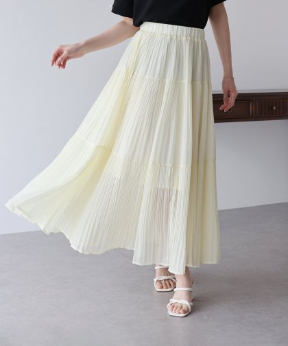【TIME SALE】シフォンプリーツスカート 【TIME SALE】シフォンプリーツスカート