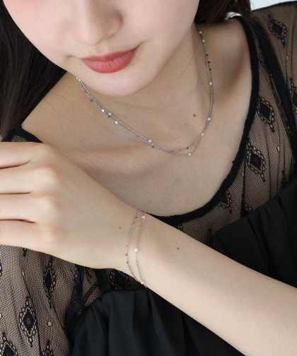 2連ステーションブレス / ニッケルフリー【ネコポス】 2連ステーションブレス / ニッケルフリー【ネコポス】