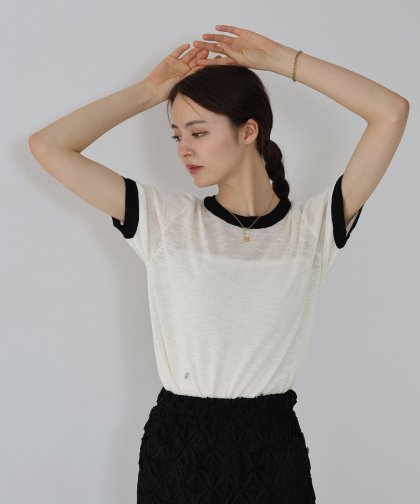 【SALE】ロゴ配色シアーニット【ネコポス】 【SALE】ロゴ配色シアーニット【ネコポス】