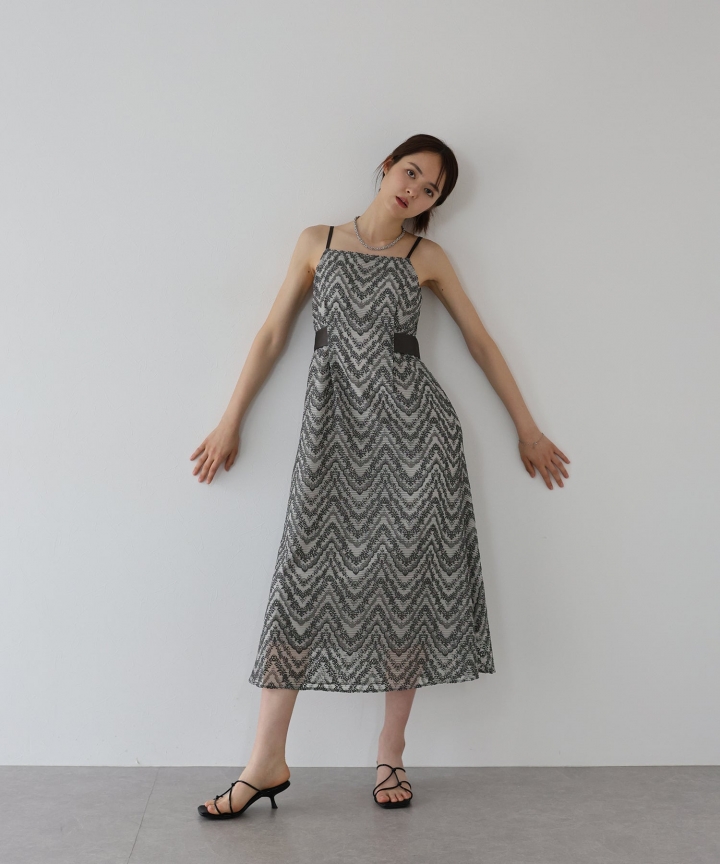 【SALE】【日本製】ジャガードキャミワンピース[J by blue]