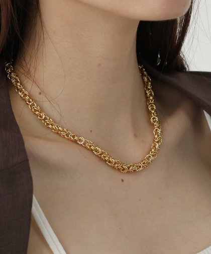 ボリュームチェーンネックレス / サージカルステンレス[J by blue]【ネコポス】