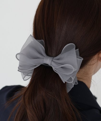 オーガンジーリボンバナナクリップ オーガンジーリボンバナナクリップ