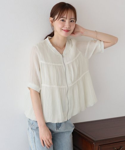 【SALE】プリーツブルゾン 【SALE】プリーツブルゾン