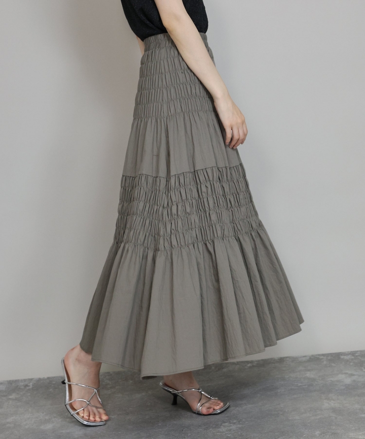 【SALE】シャーリングスカート[J by blue]