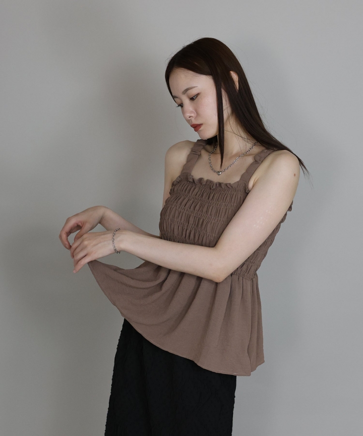 【SALE】ギャザーキャミビスチェ[J by blue]【ネコポス】