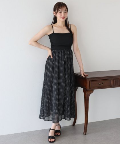 【SALE】カップ付きキャミワンピース 【SALE】カップ付きキャミワンピース