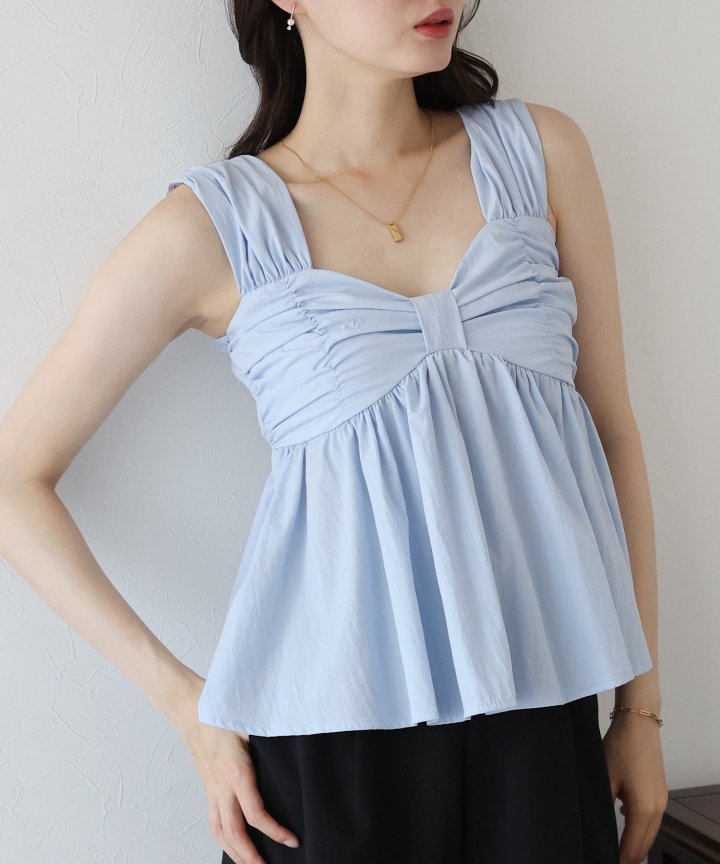 【SALE】リボンキャミソール【ネコポス】 【SALE】リボンキャミソール【ネコポス】