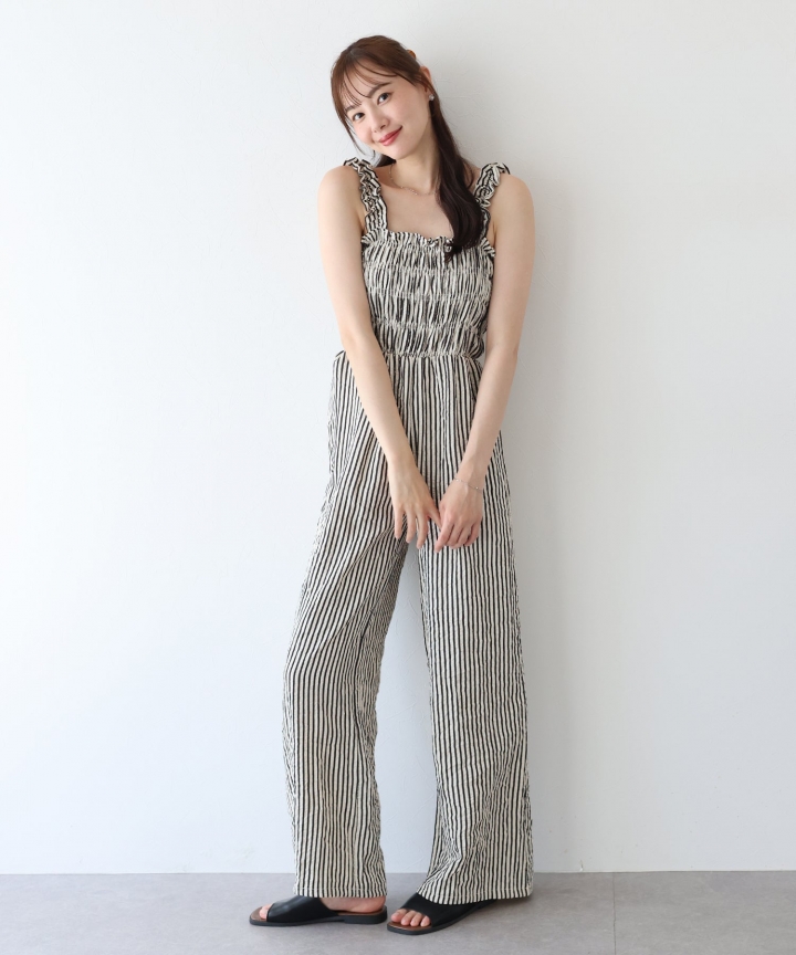 【SALE】ギャザーオールインワン