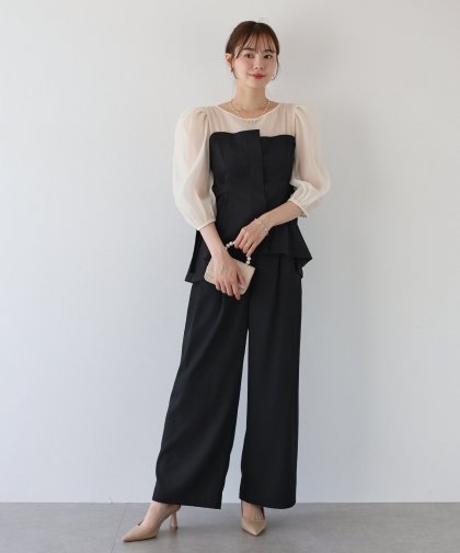 【TIME SALE】サイドベルトパンツドレス 【TIME SALE】サイドベルトパンツドレス