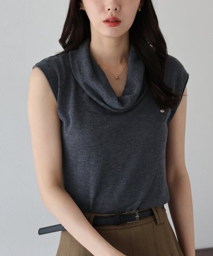 【TIME SALE】ウール混オフタートルニット【ネコポス】 【TIME SALE】ウール混オフタートルニット【ネコポス】