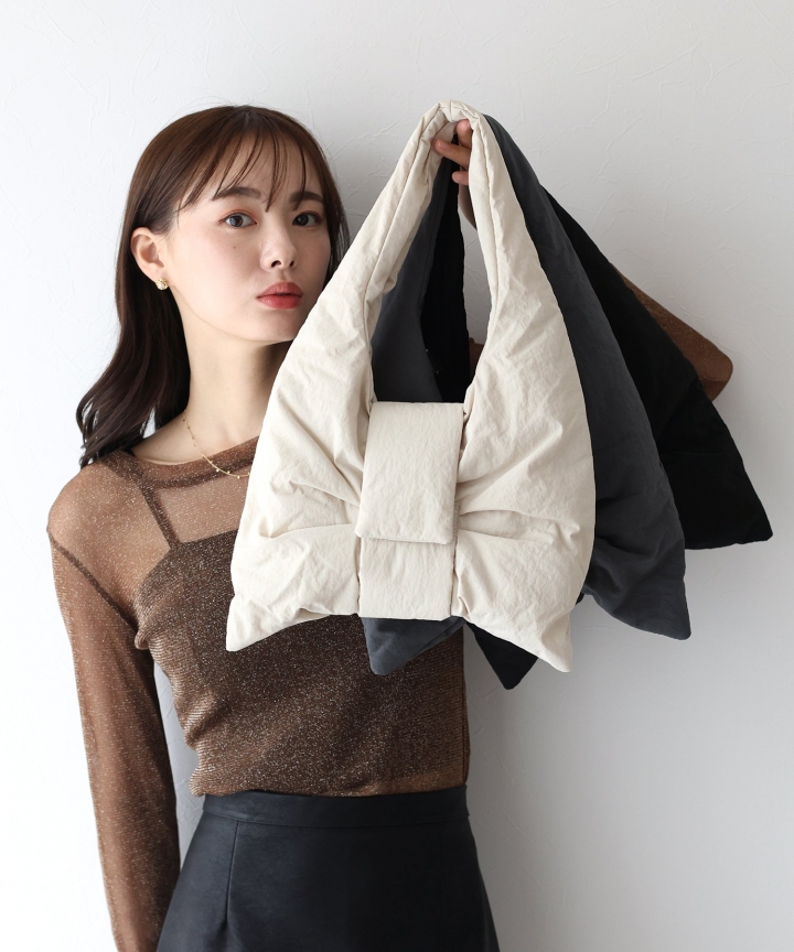【TIME SALE】ミニリボンパテッドバッグ