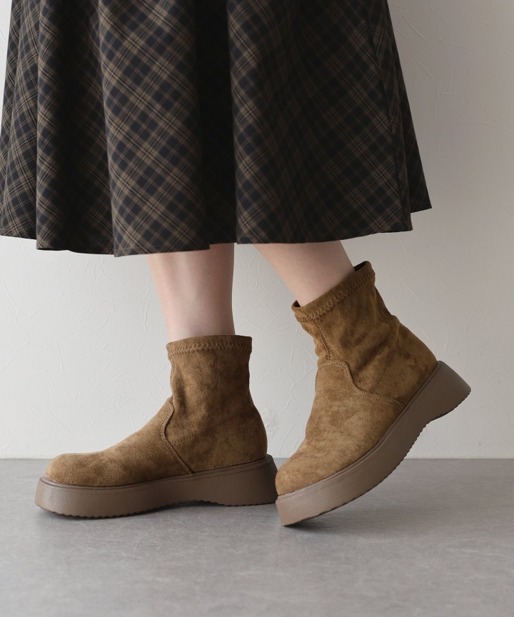 スウェードソックスブーツ スウェードソックスブーツ