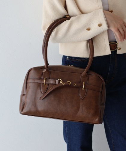 ベルトデザインボストンバッグ ベルトデザインボストンバッグ