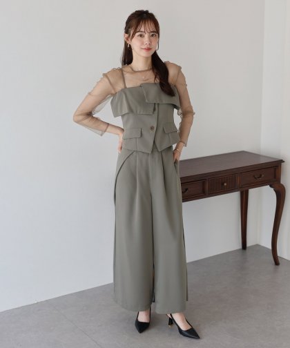 【TIME SALE】オフショルパンツドレス 【TIME SALE】オフショルパンツドレス