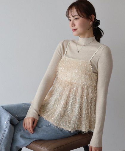 フェザーフリンジビスチェ【ネコポス】 フェザーフリンジビスチェ【ネコポス】