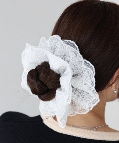 ボリュームレースシュシュ【ネコポス】 ボリュームレースシュシュ【ネコポス】