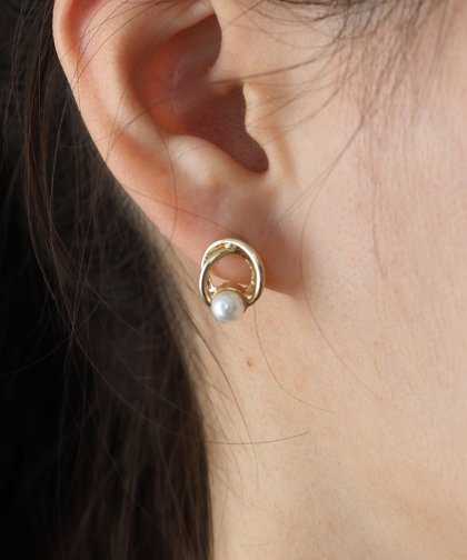 パールモチーフピアス / ニッケルフリー【ネコポス】 パールモチーフピアス / ニッケルフリー【ネコポス】