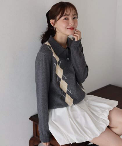 アーガイルポロニット アーガイルポロニット