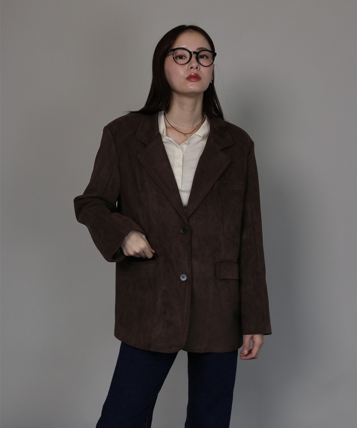 [J by blue]スウェードテーラードジャケット