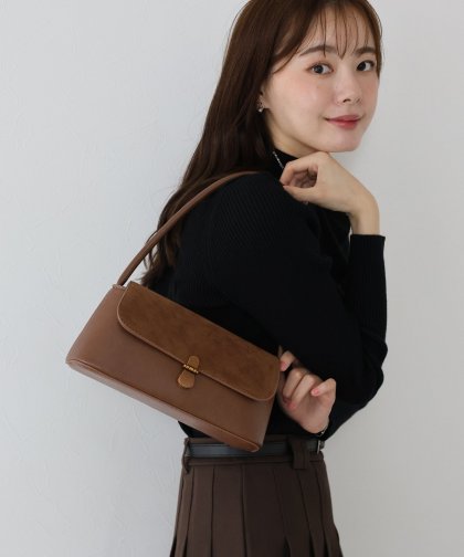 【TIME SALE】スウェードスクエアミニバッグ 【TIME SALE】スウェードスクエアミニバッグ