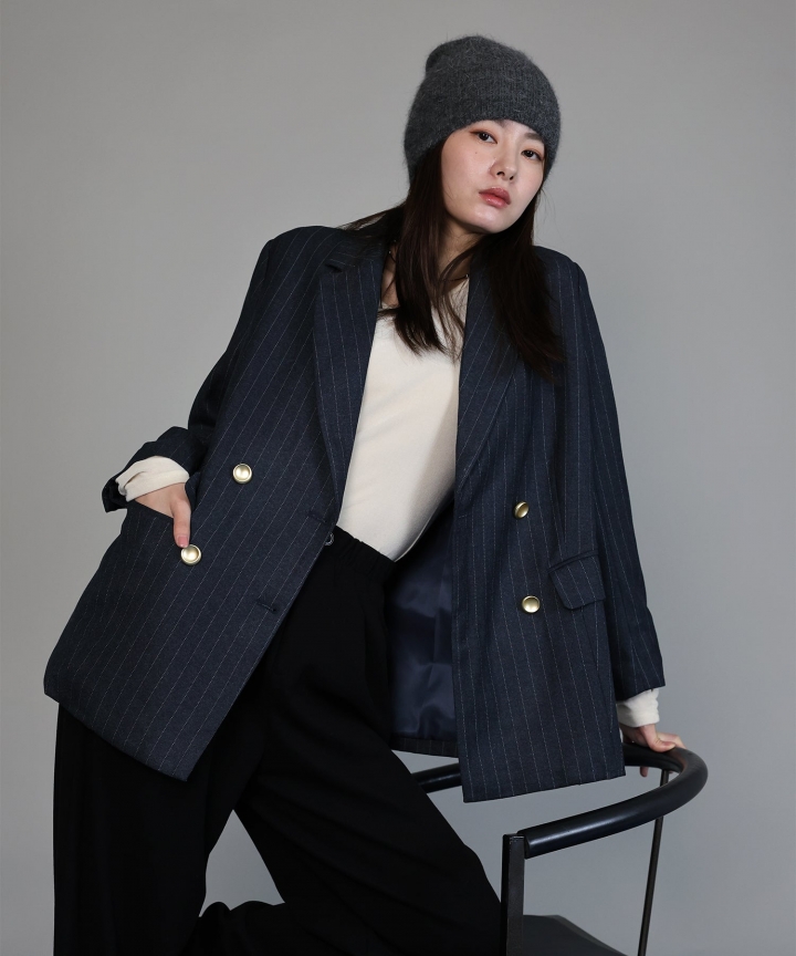 【TIME SALE】ピンストライプテーラードジャケット