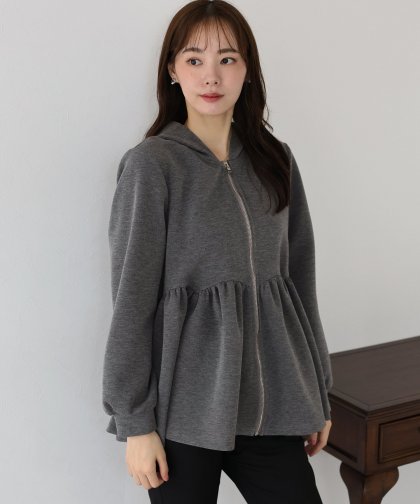 ペプラムパーカー ペプラムパーカー