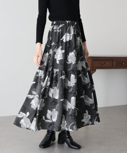 フラワーティアードスカート フラワーティアードスカート