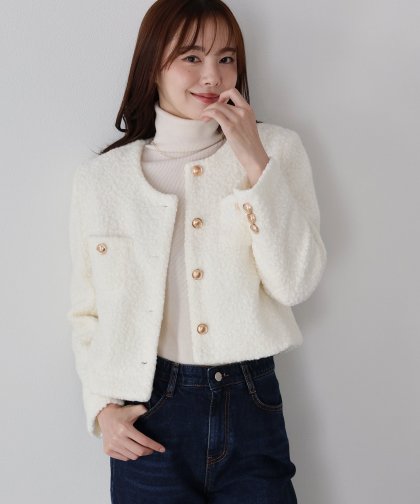 金ボタンボアコート 金ボタンボアコート