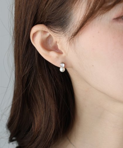 ビジューパールピアス / サージカルステンレス【ネコポス】 ビジューパールピアス / サージカルステンレス【ネコポス】