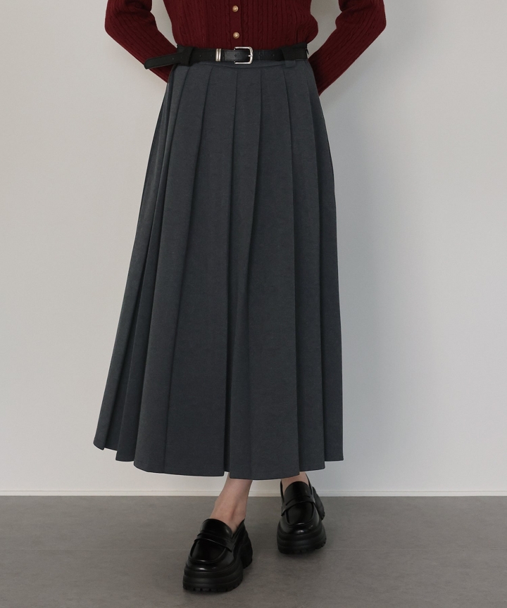メルトンプリーツスカート
