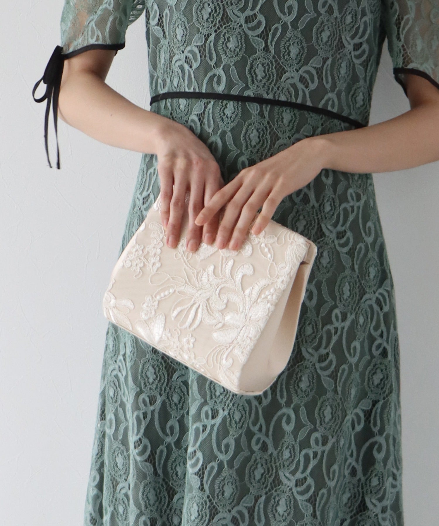 【TIME SALE】刺繍レース3wayクラッチパーティーバッグ