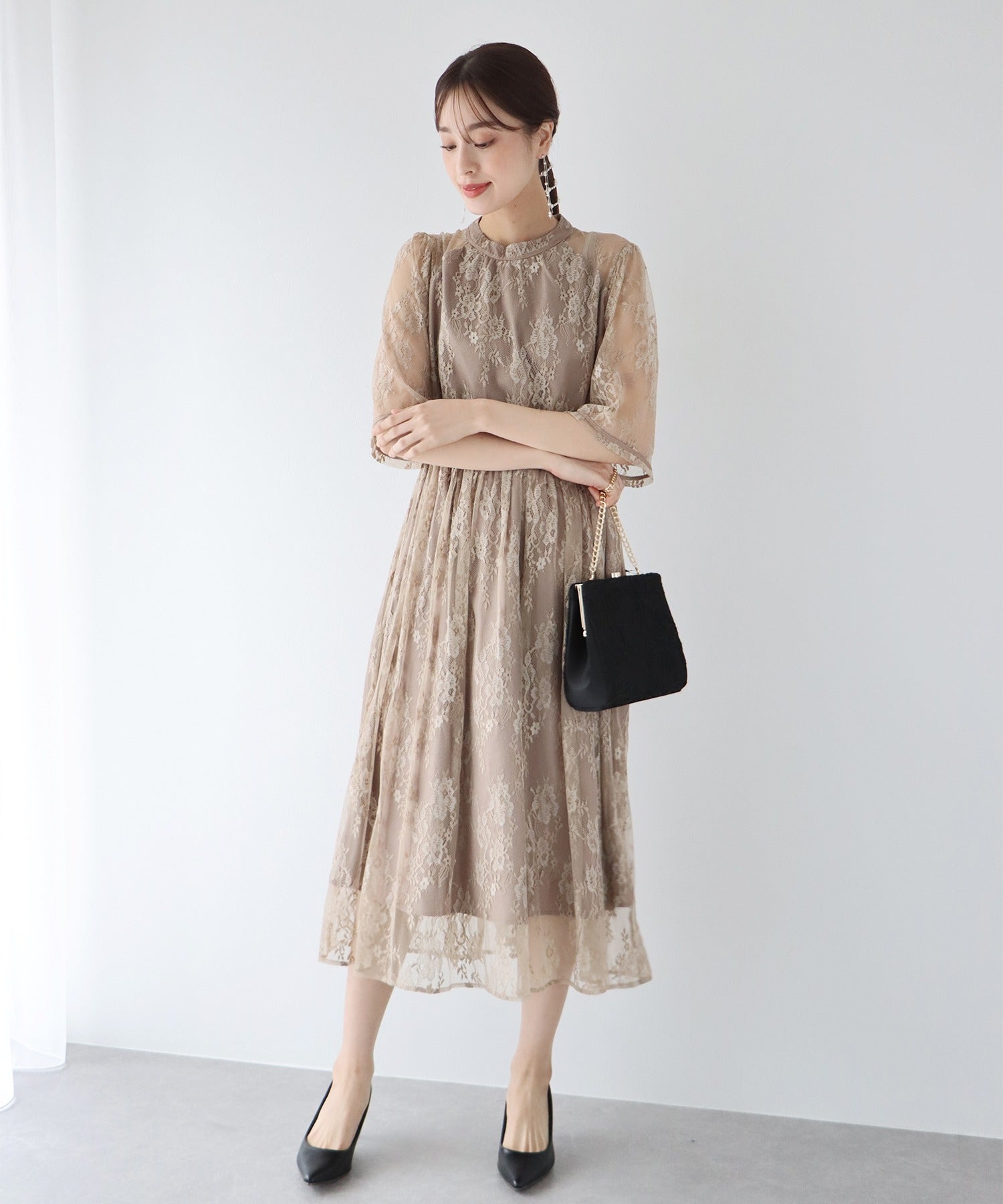 【TIME SALE】刺繍レース3wayクラッチパーティーバッグ