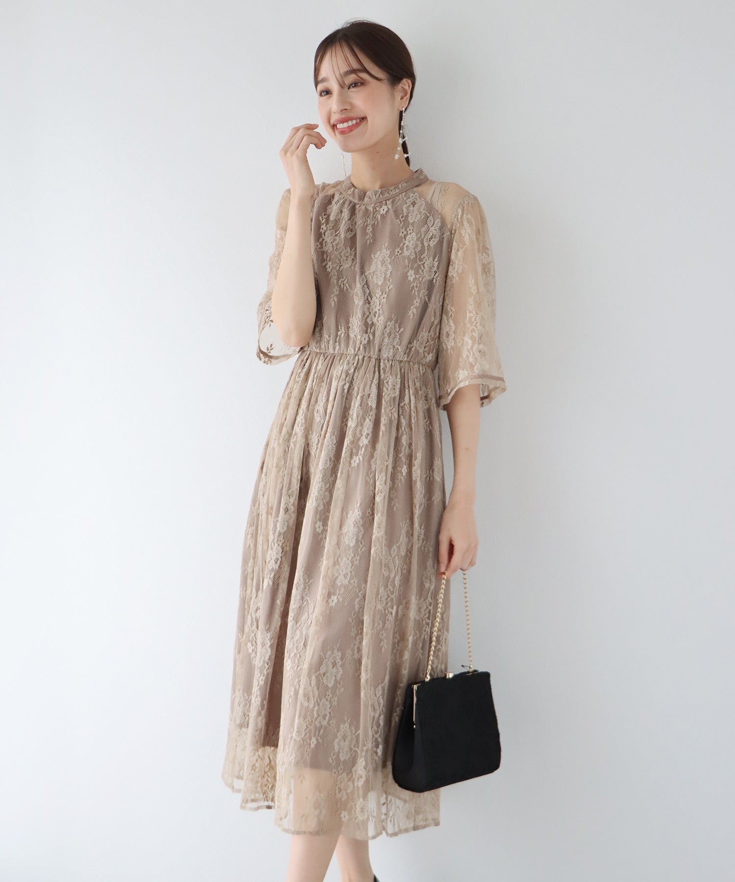 【TIME SALE】刺繍レース3wayクラッチパーティーバッグ