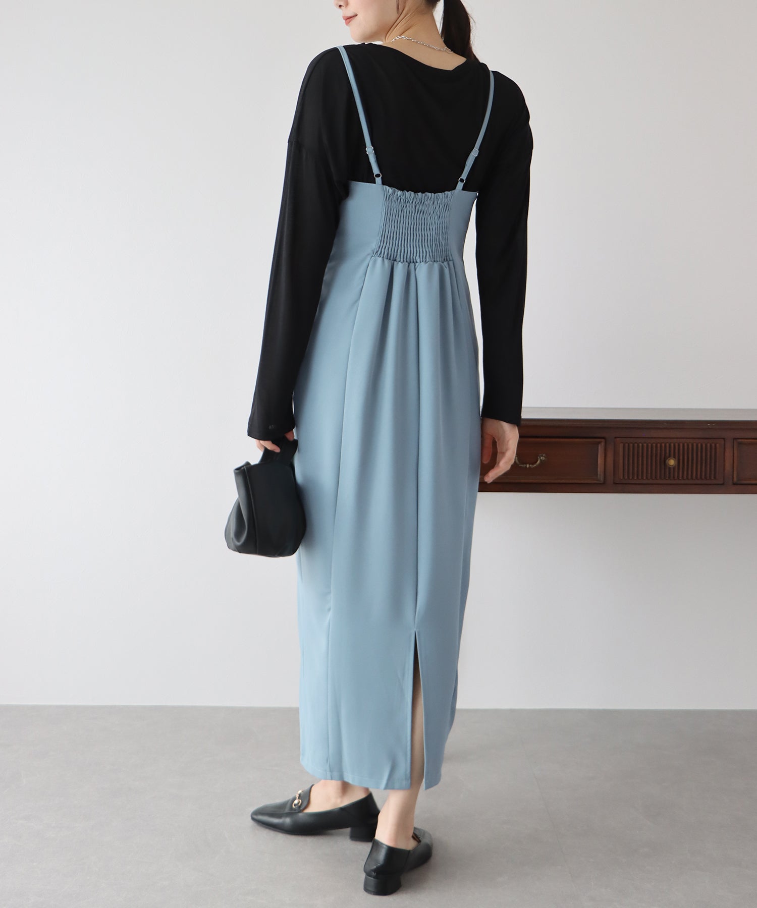 【SALE】Iラインホルターキャミワンピース