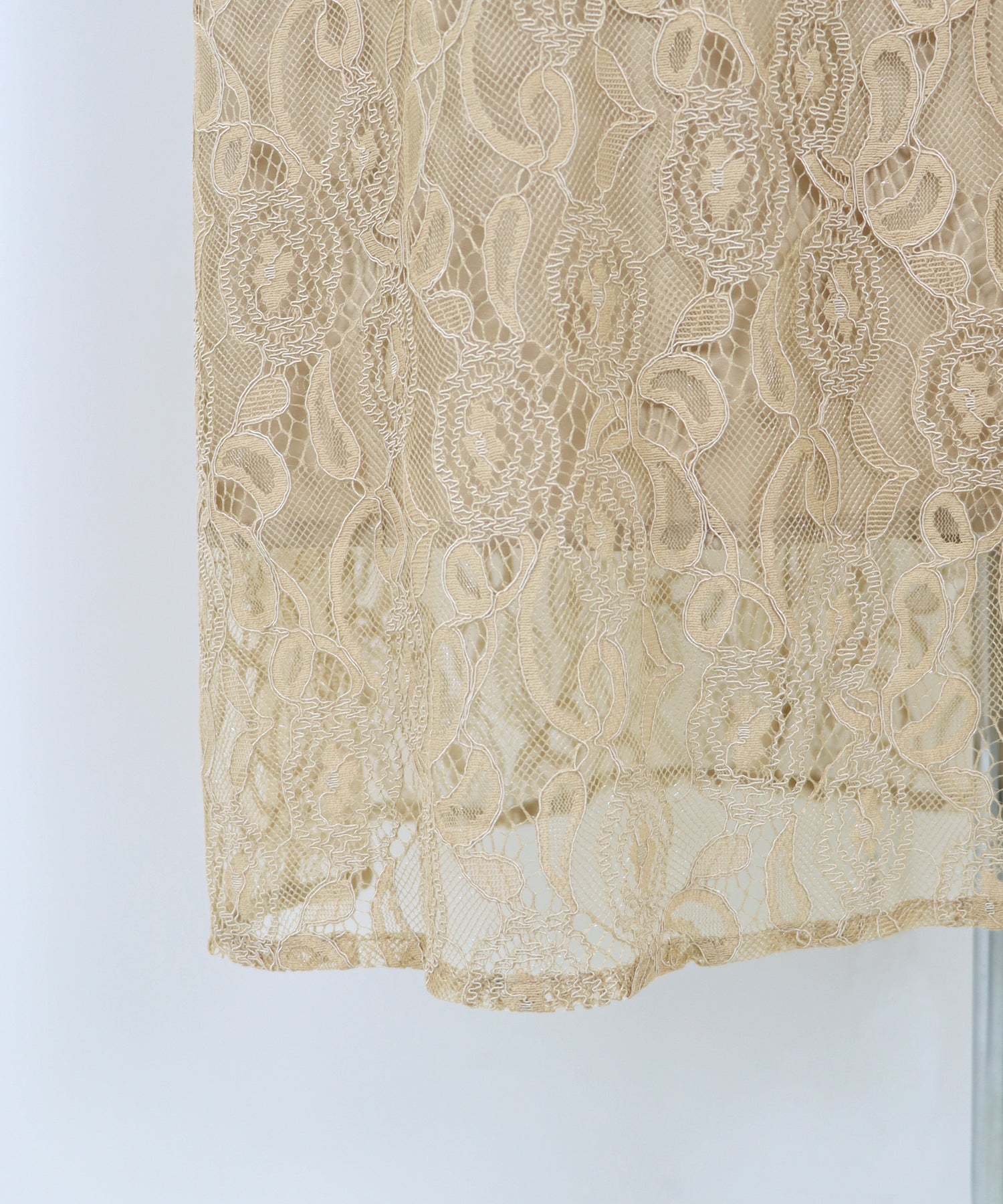 【SALE】配色パイピングレースパーティードレス