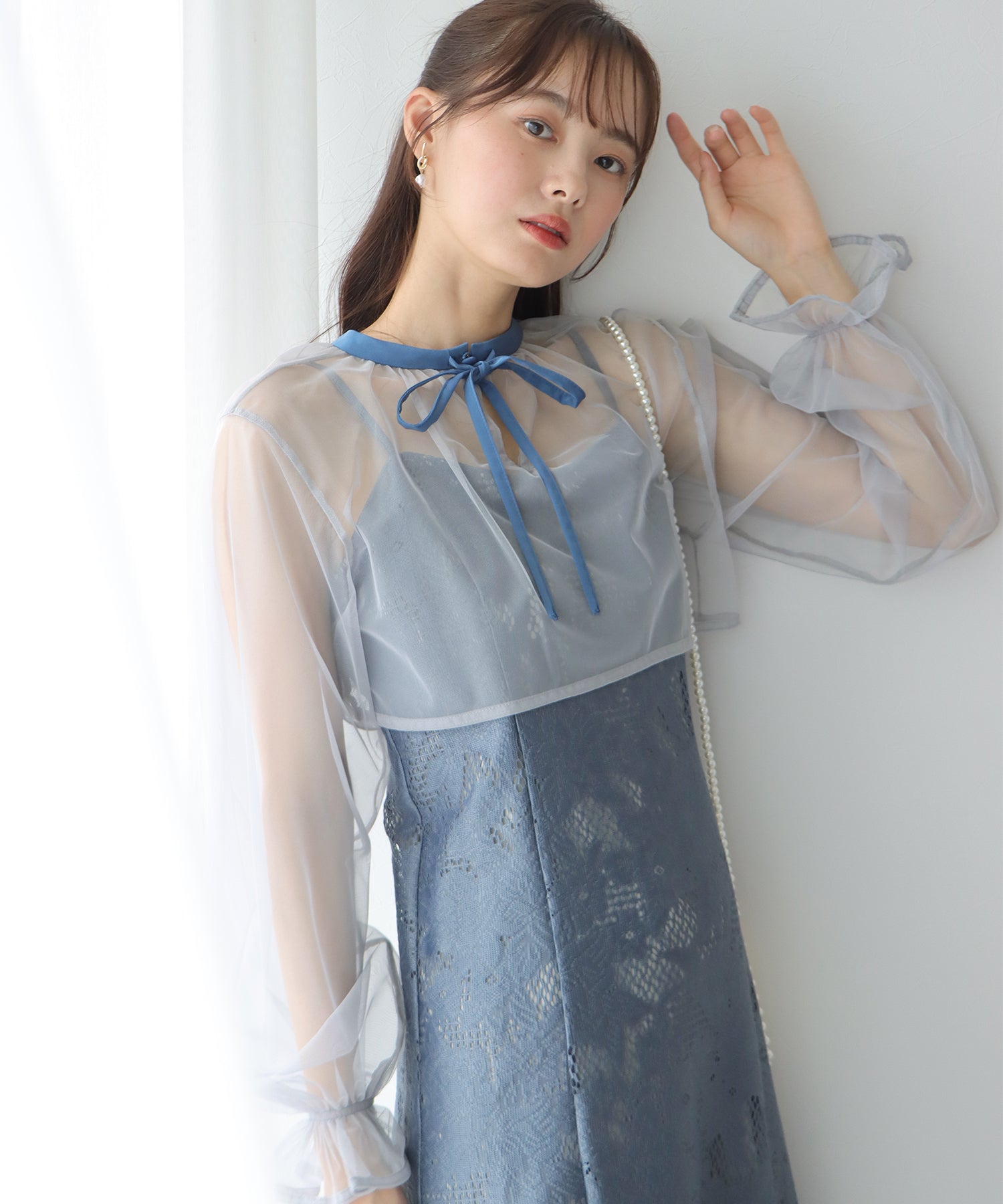 【TIME SALE】ボレロxレースマーメイドパーティードレス