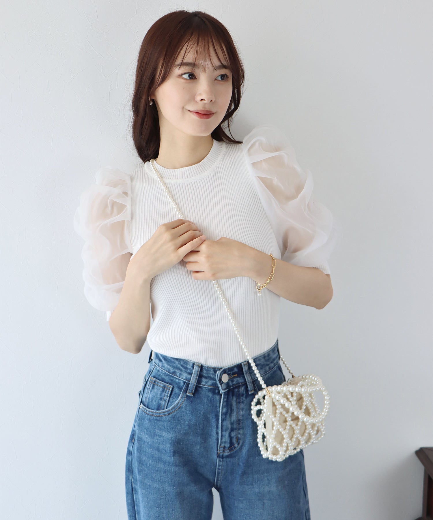 【SALE】2WAYパールショルダーバッグ