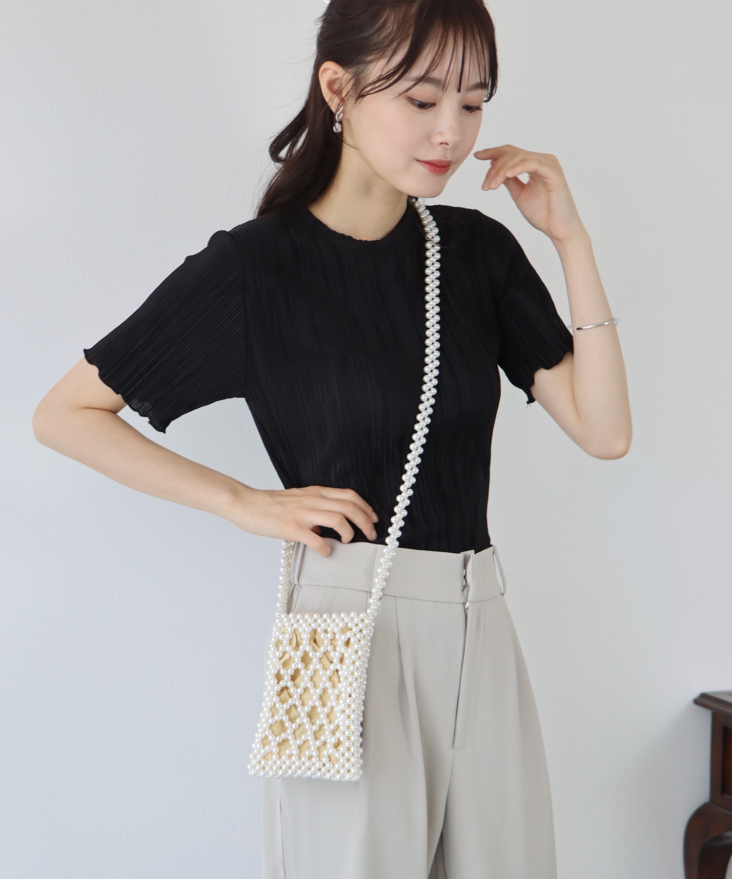 【SALE】2WAYパールショルダーバッグ