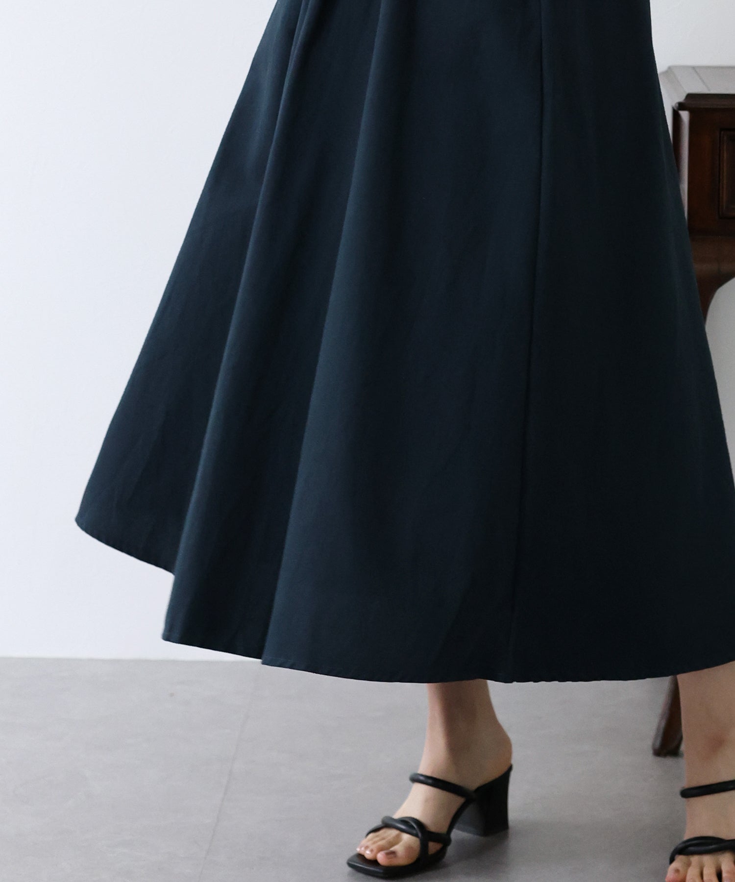 【SALE】ツイード&ツイルフレアジャンスカ