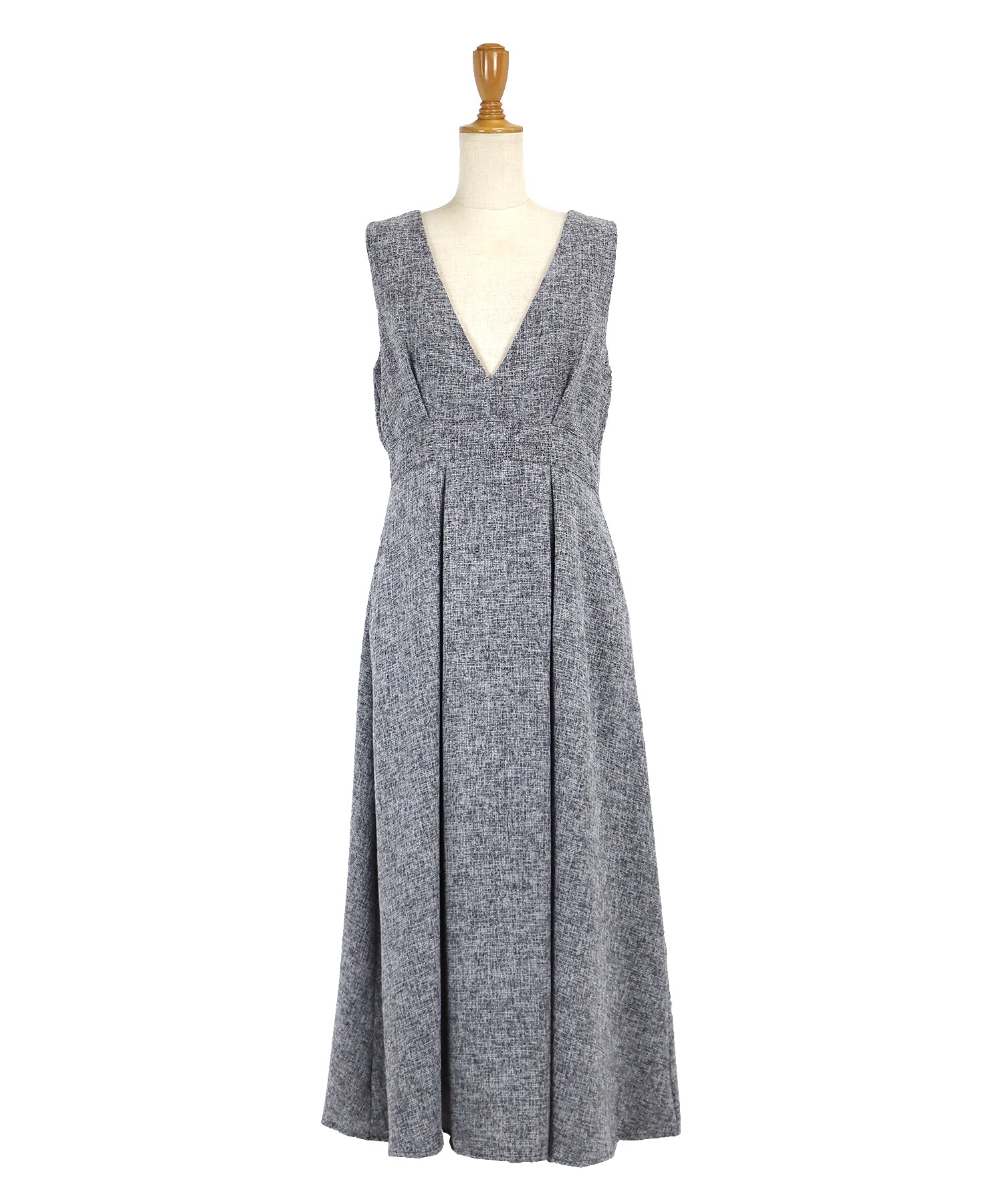 【SALE】ツイード&ツイルフレアジャンスカ