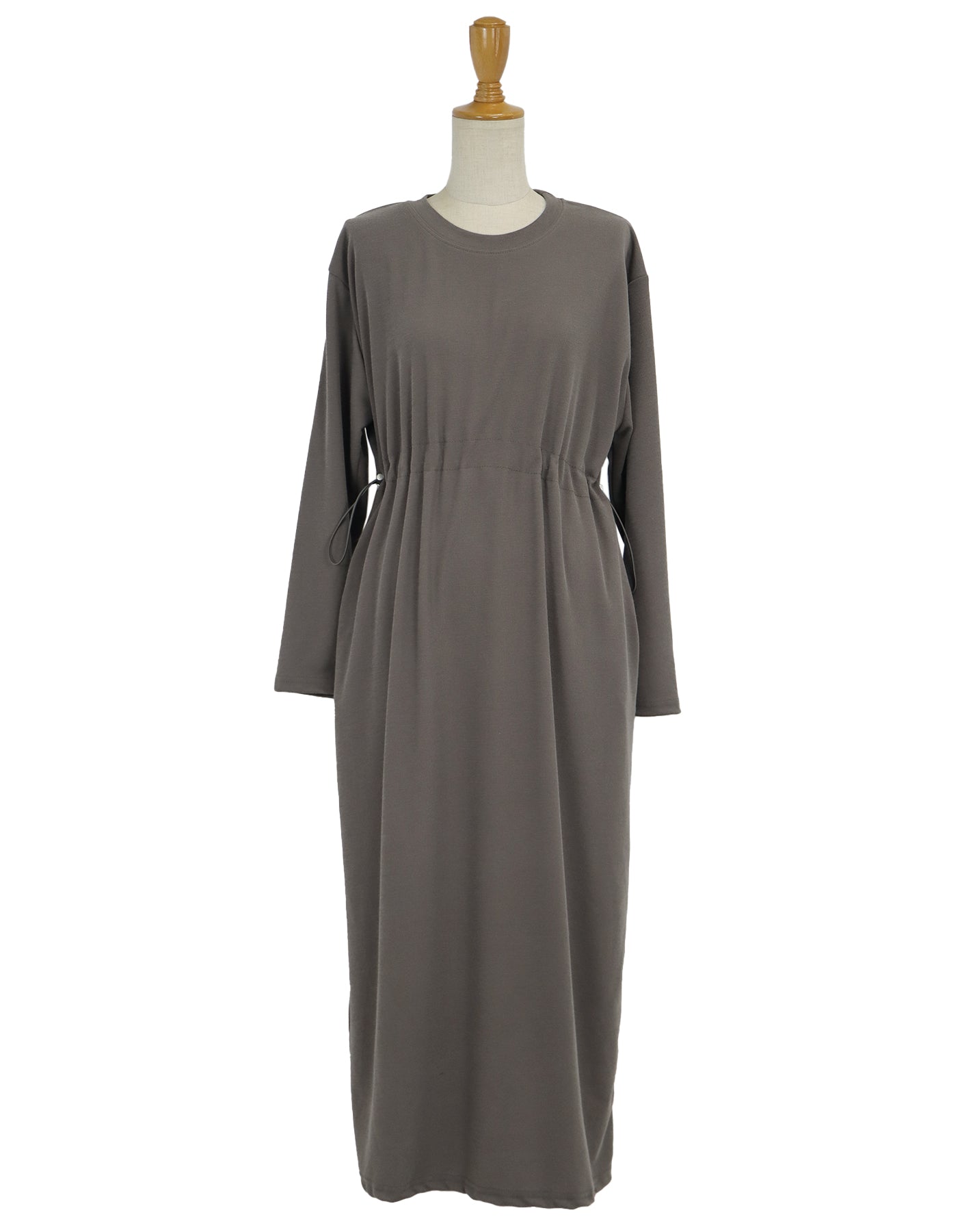 【SALE】ドロスト長袖カットソーワンピース