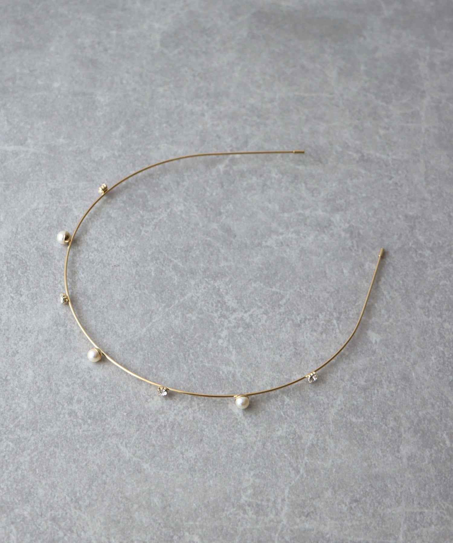 ビジュー&パールカチューシャ【ネコポス】