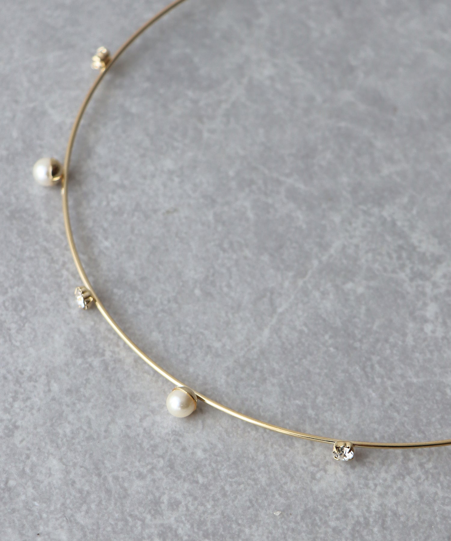 ビジュー&パールカチューシャ【ネコポス】