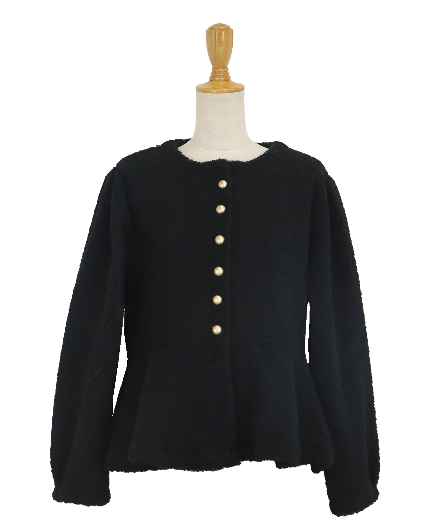 【SALE】もこもこペプラムコート