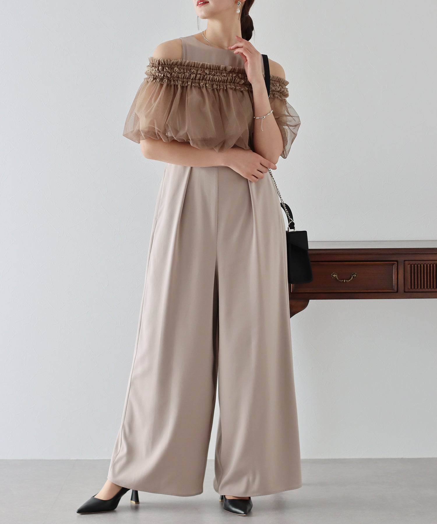 【TIME SALE】パンツドレス オールインワン