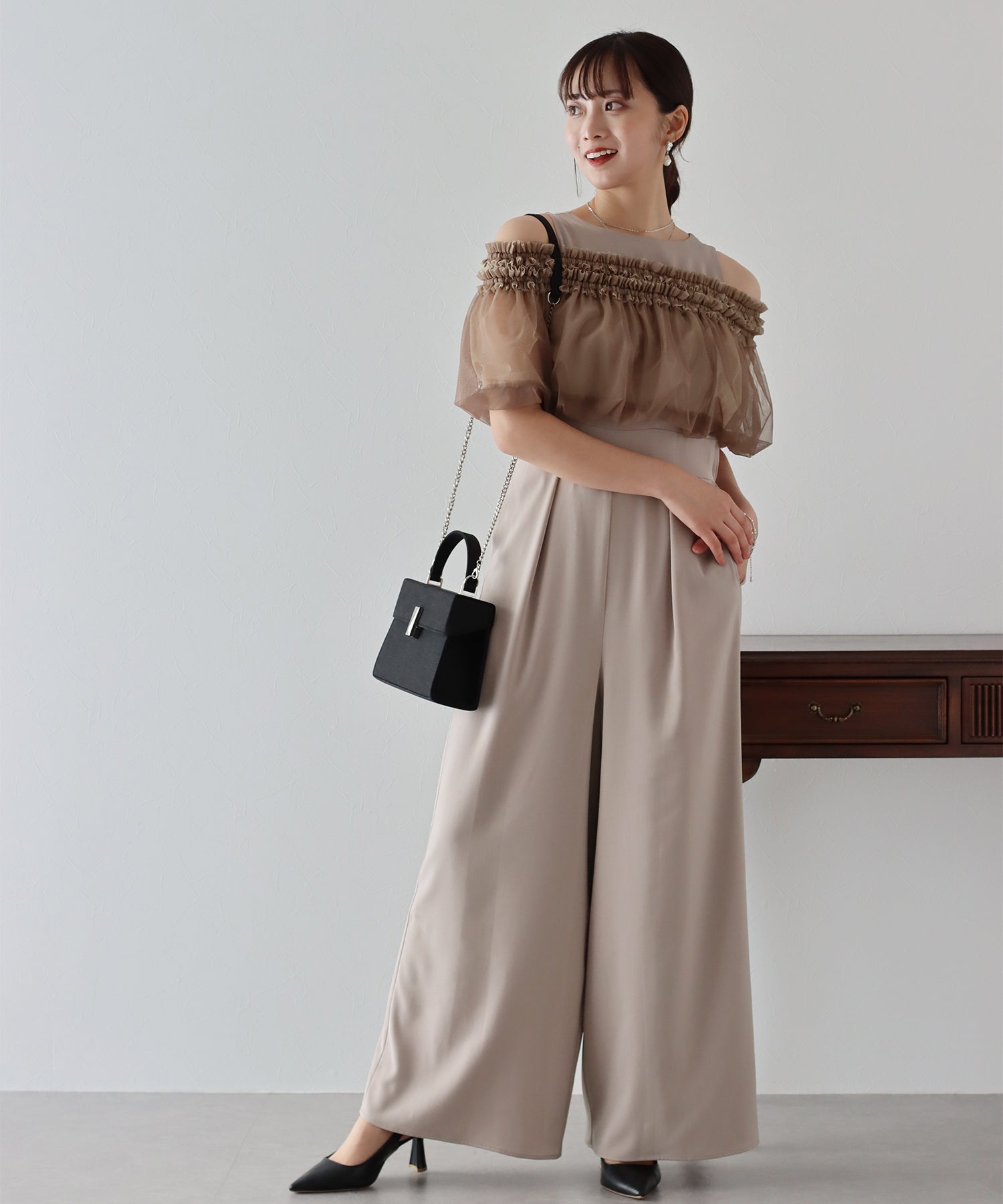 【TIME SALE】パンツドレス オールインワン