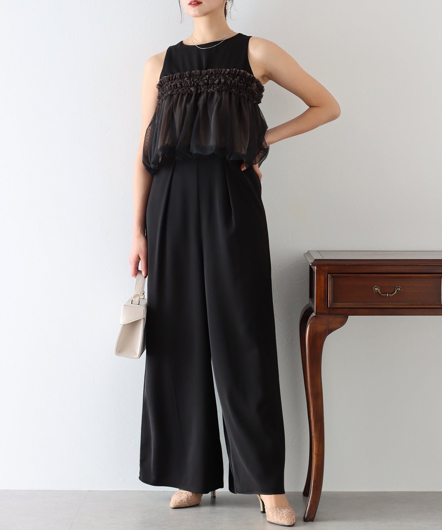 【TIME SALE】パンツドレス オールインワン